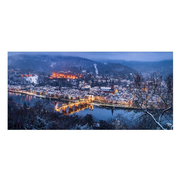 Wanddeko Architektur Winterliches Heidelberg
