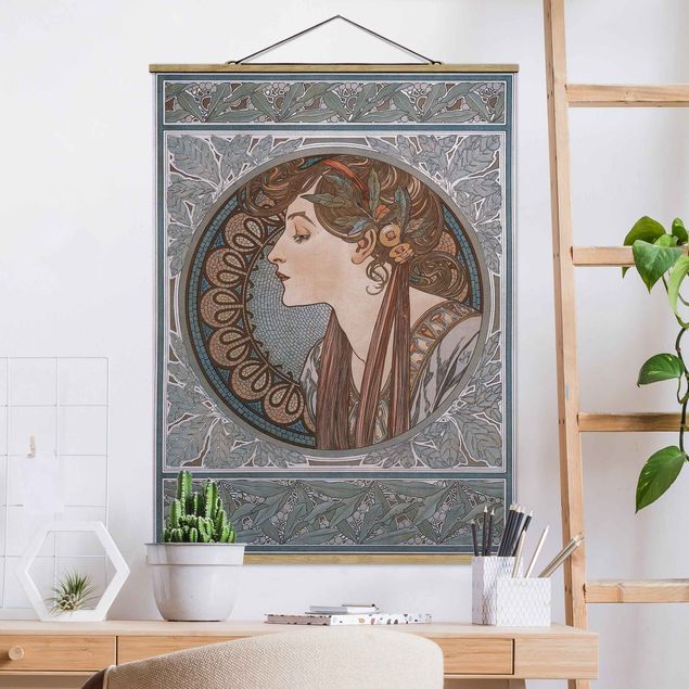Wandbilder Art Deco Alfons Mucha - Helena
