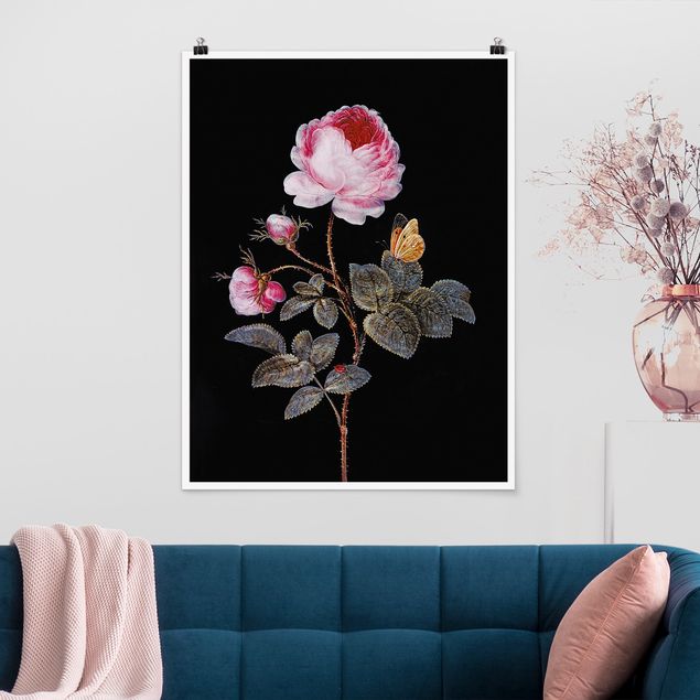 Wanddeko Schlafzimmer Barbara Regina Dietzsch - Die hundertblättrige Rose