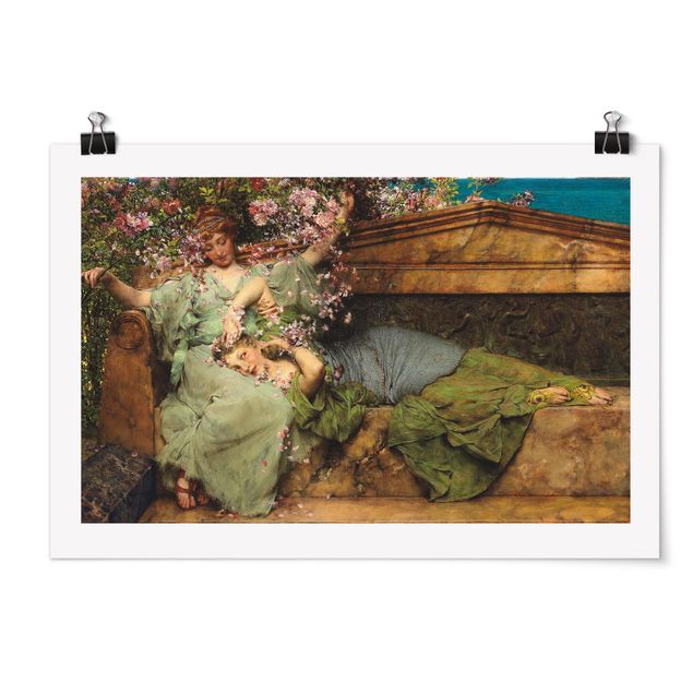 Wanddeko Esszimmer Sir Lawrence Alma-Tadema - Im Rosengarten