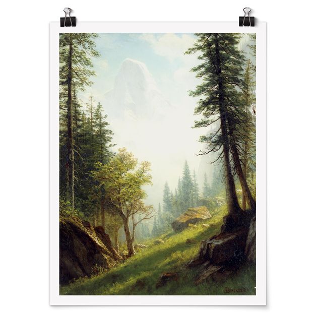 Romantik Bilder Albert Bierstadt - In den Berner Alpen