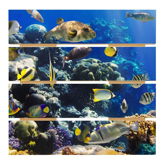 Wanddeko Esszimmer Underwater Reef