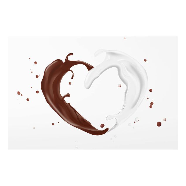 Wohndeko Kulinarisch Schokoladen Milch Herz