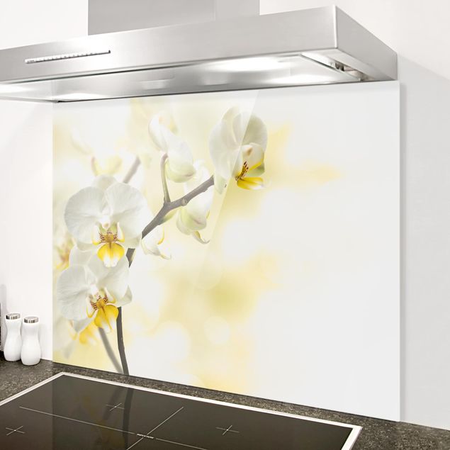 Wanddeko Küche Orchideen Zweig