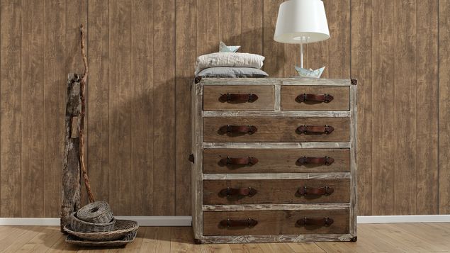 Wanddeko Esszimmer A.S. Création Best of Wood`n Stone 2nd Edition in Braun - 708823