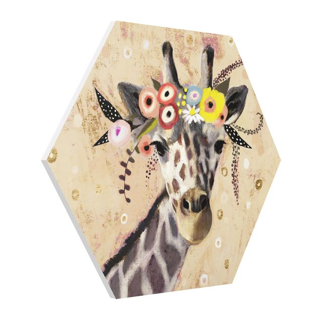 Wanddeko Flur Klimt Giraffe