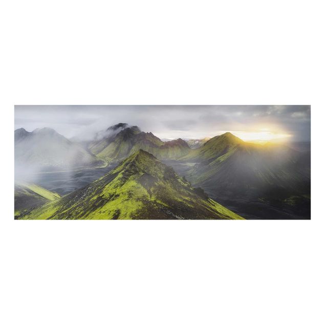 Glasbilder Berge Storkonufell Island