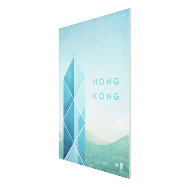 Wohndeko Architektur Reiseposter - Hong Kong