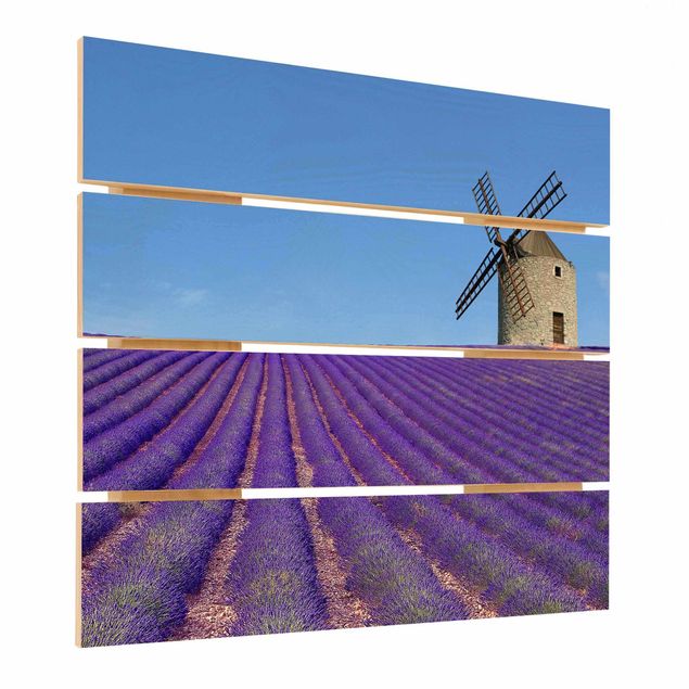 Wanddeko Praxis Lavendelduft in der Provence