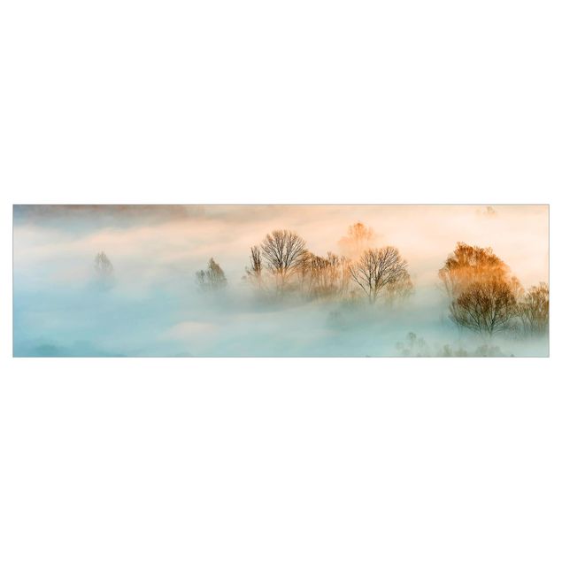 Klebefolien selbstklebend Nebel bei Sonnenaufgang