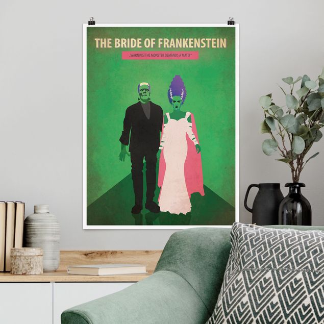 Wanddeko Schlafzimmer Filmposter The Bride of Frankenstein