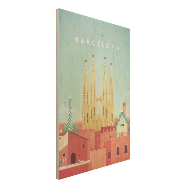 Deko Architektur Reiseposter - Barcelona