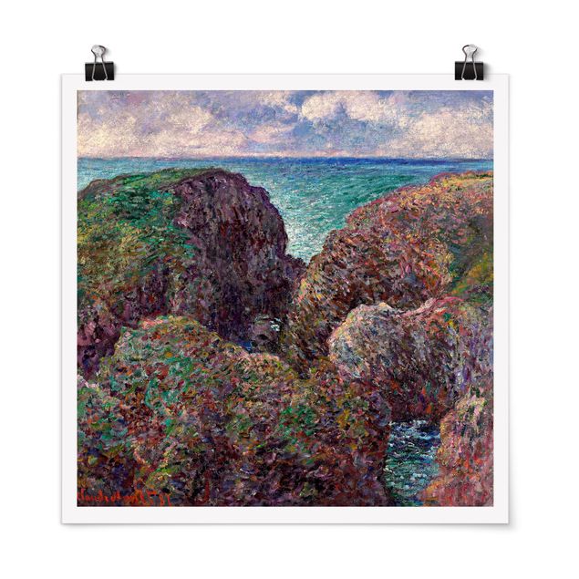 Impressionismus Bilder kaufen Claude Monet - Felsengruppe Port-Goulphar