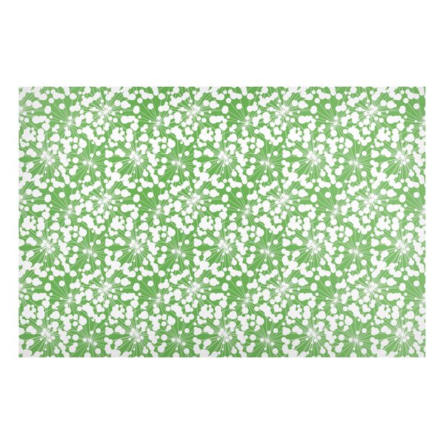 Wanddeko Esszimmer Natürliches Muster Pusteblume mit Punkten vor Grün