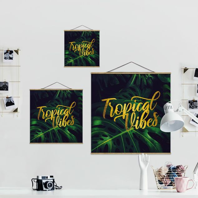 Wanddeko Büro Dschungel - Tropical Vibes