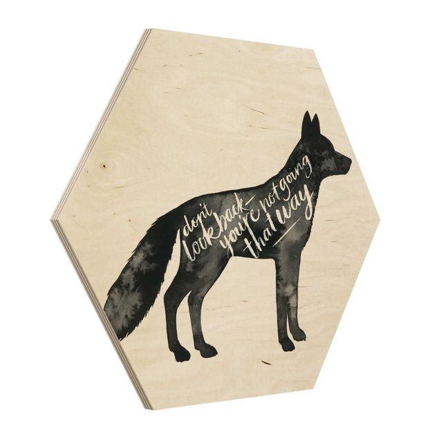 Wanddeko Büro Tiere mit Weisheit - Fuchs