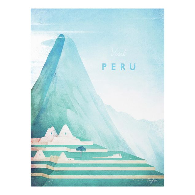Wanddeko Wohnzimmer Reiseposter - Peru