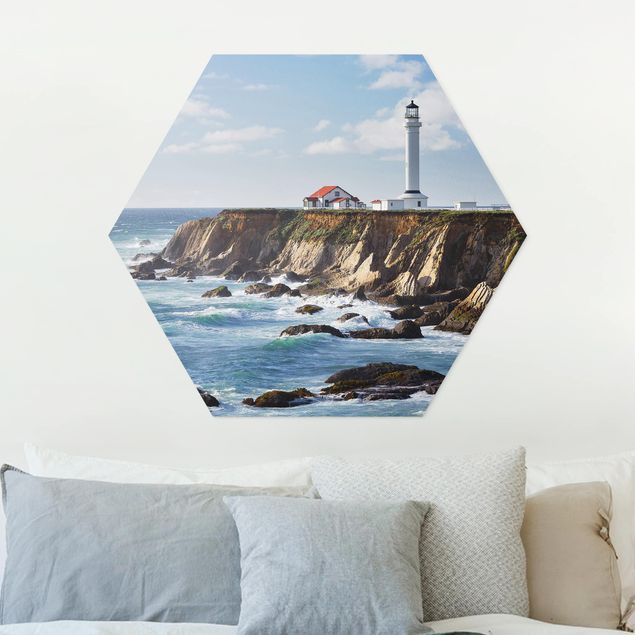 Wanddeko blau Point Arena Lighthouse Kalifornien