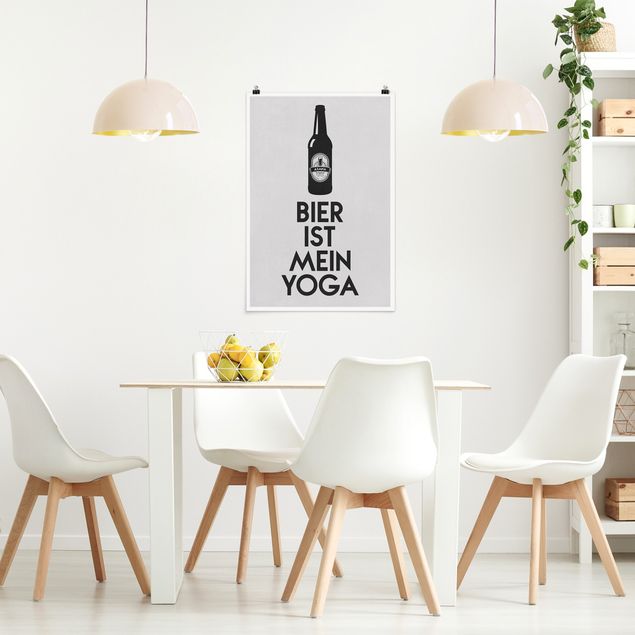 Wanddeko Flur Bier Ist Mein Yoga