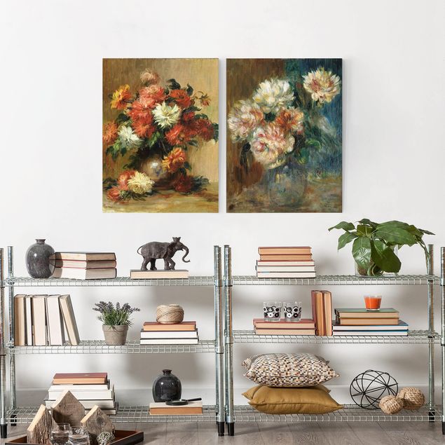 Wanddeko Wohnzimmer Auguste Renoir - Blumenvasen