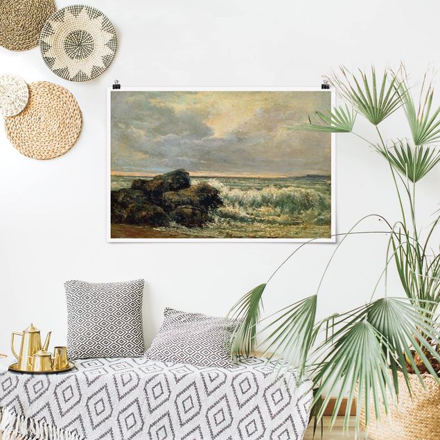 Wanddeko Schlafzimmer Gustave Courbet - Die Welle
