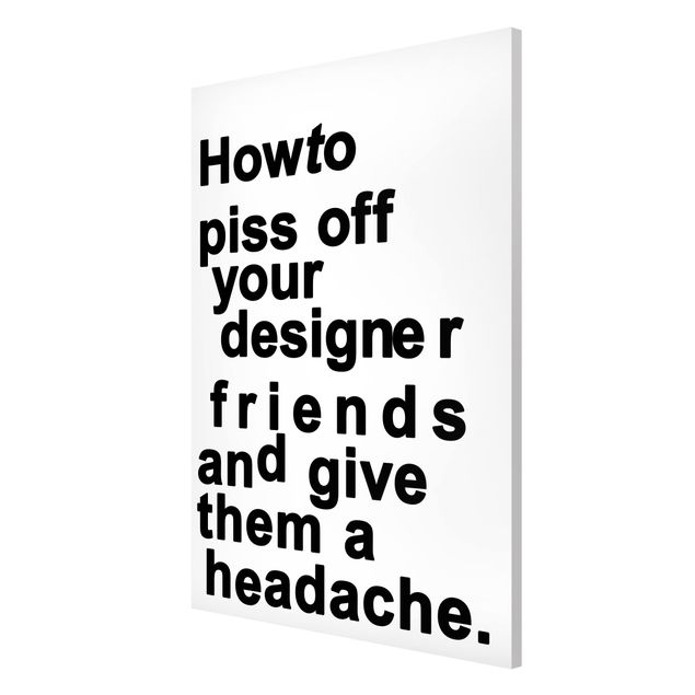 Wanddeko Büro Designers Headache