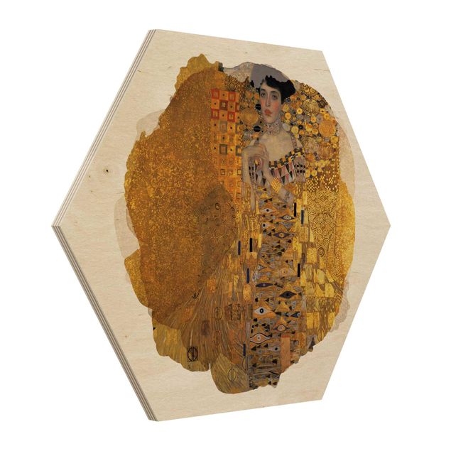Wanddeko Flur Wasserfarben - Gustav Klimt - Adele Bloch-Bauer I
