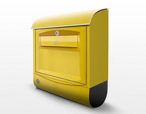 Postkasten gelb Länderbriefkasten in der Schweiz
