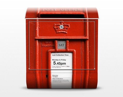 Briefkasten rot Länderbriefkasten in UK