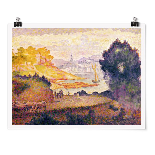 Wanddeko Flur Henri Edmond Cross - Aussicht auf Menton