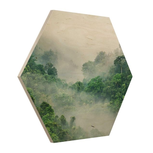 Wanddeko Flur Dschungel im Nebel