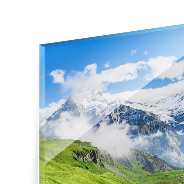 Wohndeko Landschaftspanorama Schweizer Alpenpanorama