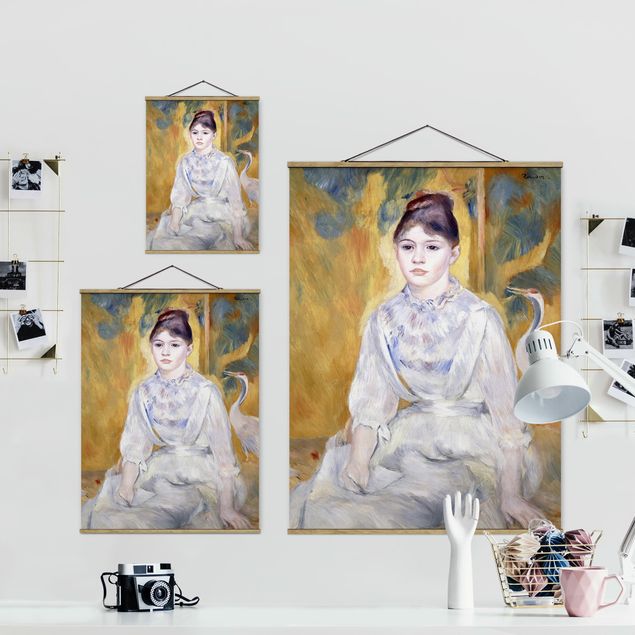 Wanddeko Büro Auguste Renoir - Junges Mädchen mit Schwan