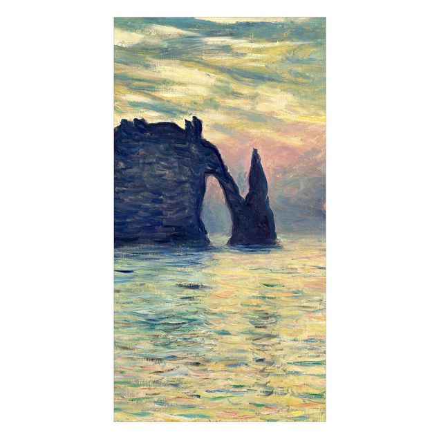 Kunststile Claude Monet - Felsen Sonnenuntergang