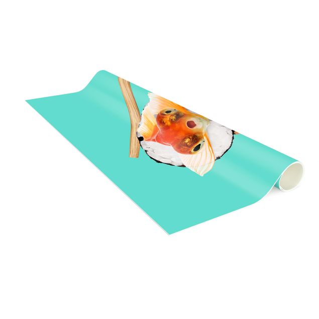 Wanddeko Balkon Sushi mit Goldfisch