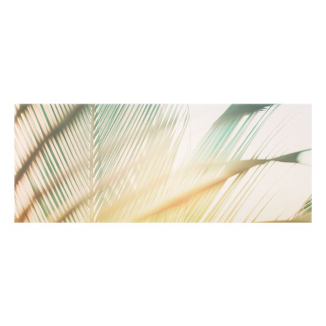 Deko Palme Tropische Pflanzen Palmen bei Sonnenuntergang II