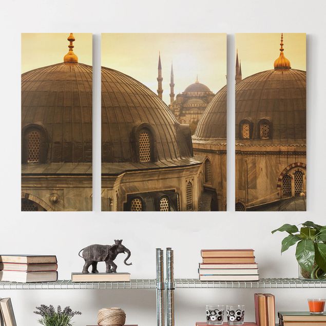 Wanddeko Wohnzimmer Über den Dächern von Istanbul