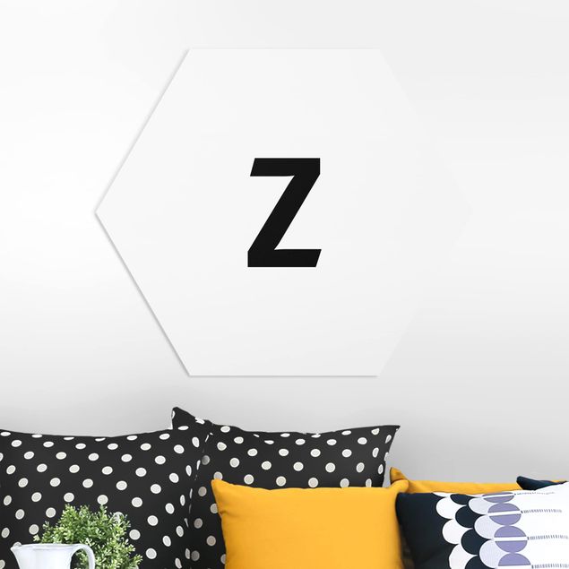 Wanddeko Schlafzimmer Buchstabe Weiß Z