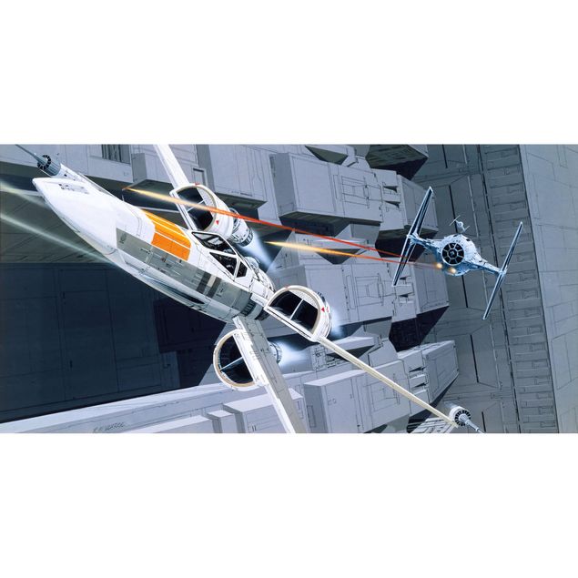 Wanddeko Büro Star Wars Classic RMQ X-Wing vs TIE-Fighter
