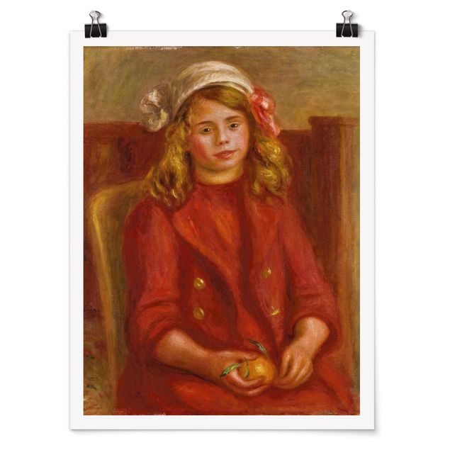 Wanddeko Esszimmer Auguste Renoir - Junges Mädchen mit Orange