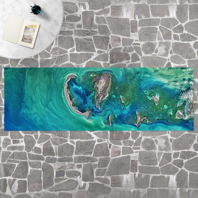Wanddeko Esszimmer NASA Fotografie Kaspisches Meer