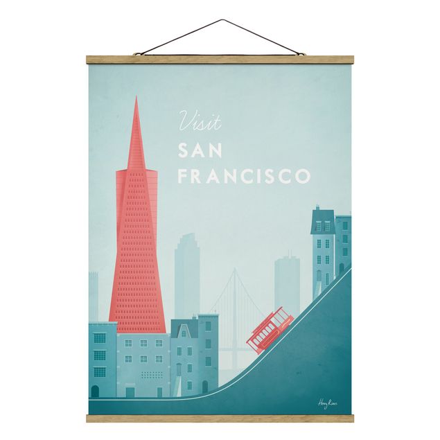 Wanddeko Flur Reiseposter - San Francisco