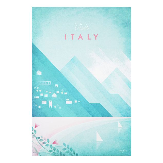 Wanddeko Schlafzimmer Reiseposter - Italien