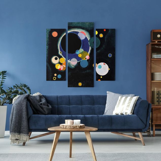 Wanddeko Schlafzimmer Wassily Kandinsky - Skizze Kreise