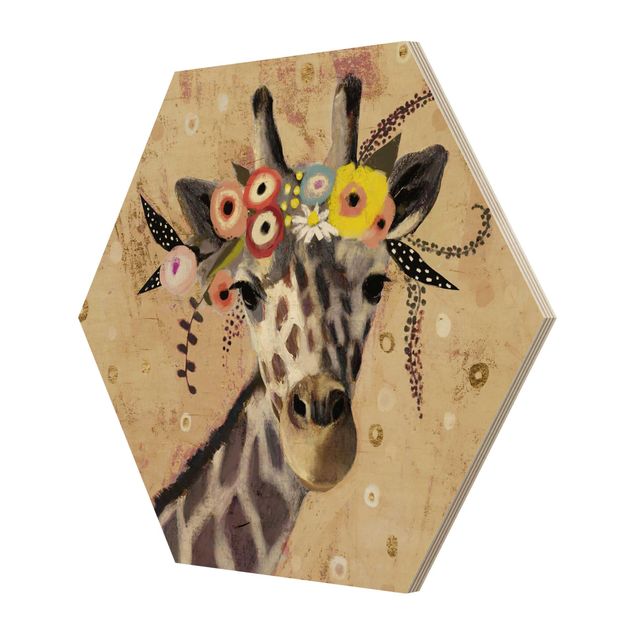 Wanddeko Praxis Klimt Giraffe