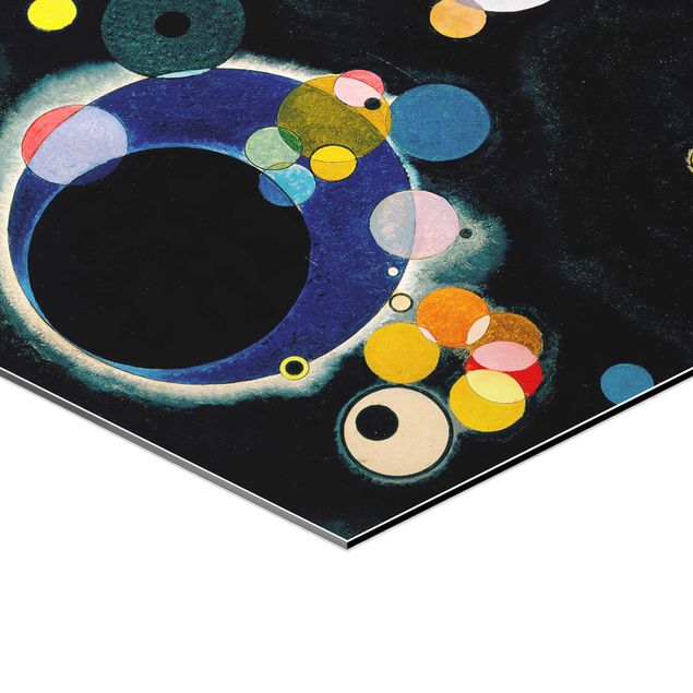 Wanddeko über Sofa Wassily Kandinsky - Skizze Kreise