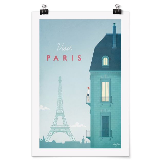 Wanddeko Flur Reiseposter - Paris