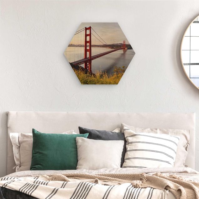 Wanddeko Amerika Golden Gate Bridge in San Francisco