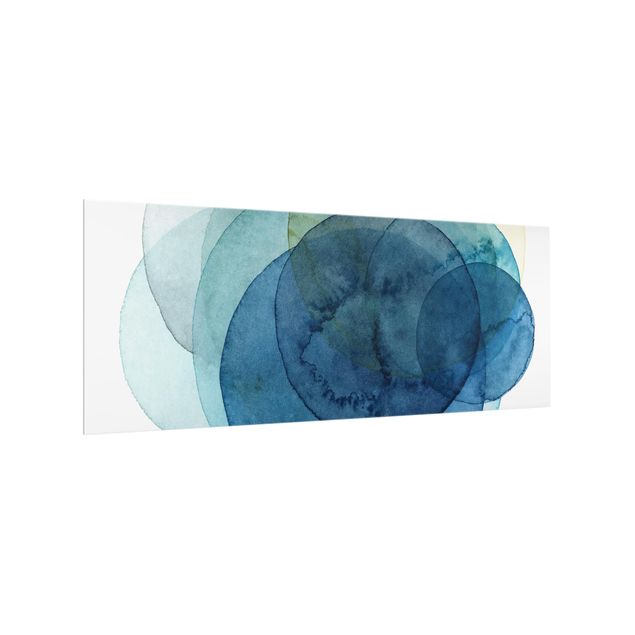 Wanddeko Abstrakt Urknall - blau