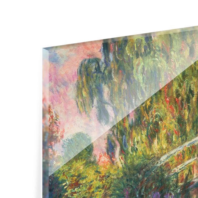 Deko Abstrakt Claude Monet - Japanische Brücke im Garten von Giverny